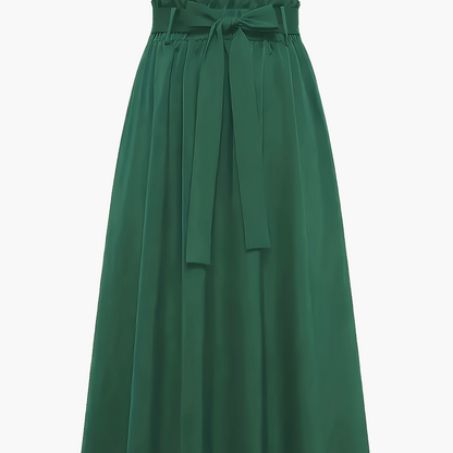 Dam Kjol Midja med Knytband Elegant A-Linje Vardagsstil