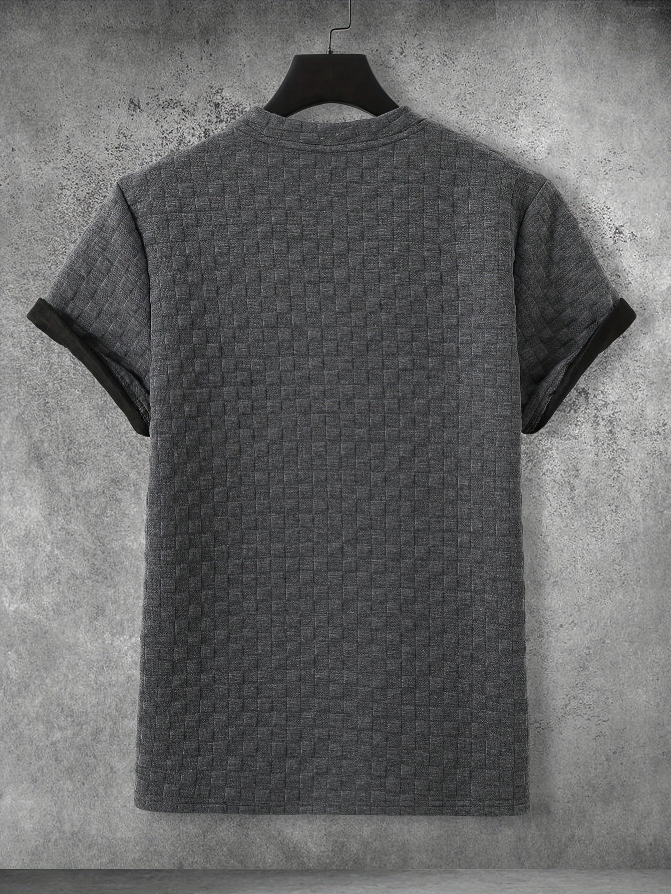 Herr T-shirt med modern struktur och avslappnad passform – Stilren vardagslook