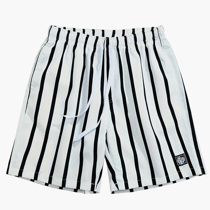 Herrshorts med ränder, avslappnad stil, perfekta för sommar och fritid