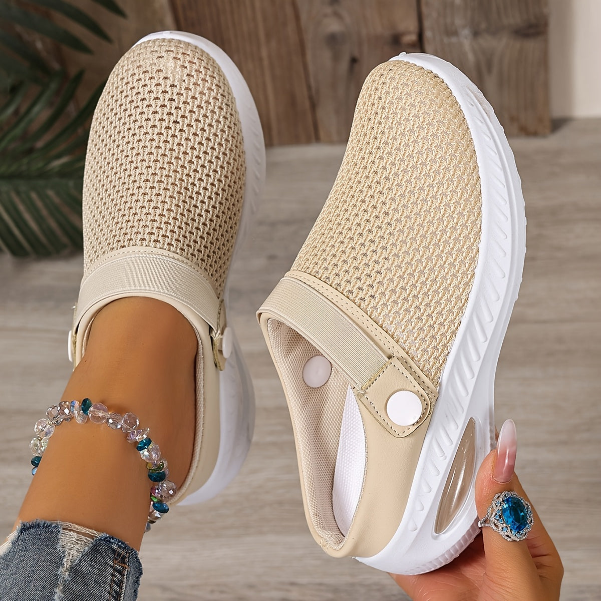 Dam Tofflor Sportiga Slip-on Skor för Vardag och Fritid