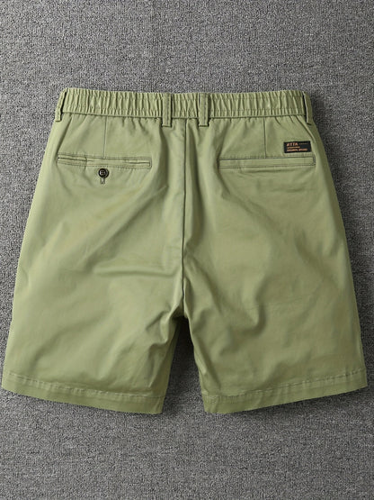 Herrarnas klassiska vardagsshorts med elastisk midja – stilrena och bekväma för fritid och stadsliv