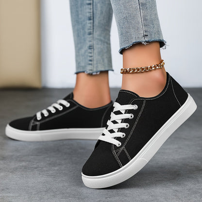 Dam Sneakers Låg Profil Vardagsskor Trendig Fritidsstil