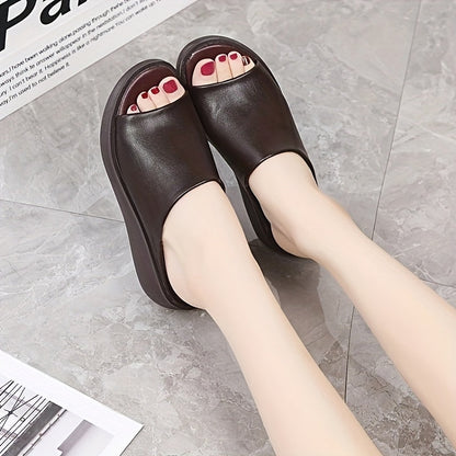 Dam Sandaler Plattform Slip-in Minimalistisk Stil Vardagsanvändning