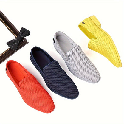Herr Slip-On Formella Skor för Bröllop och Kontor – Elegant och Bekväm Stil