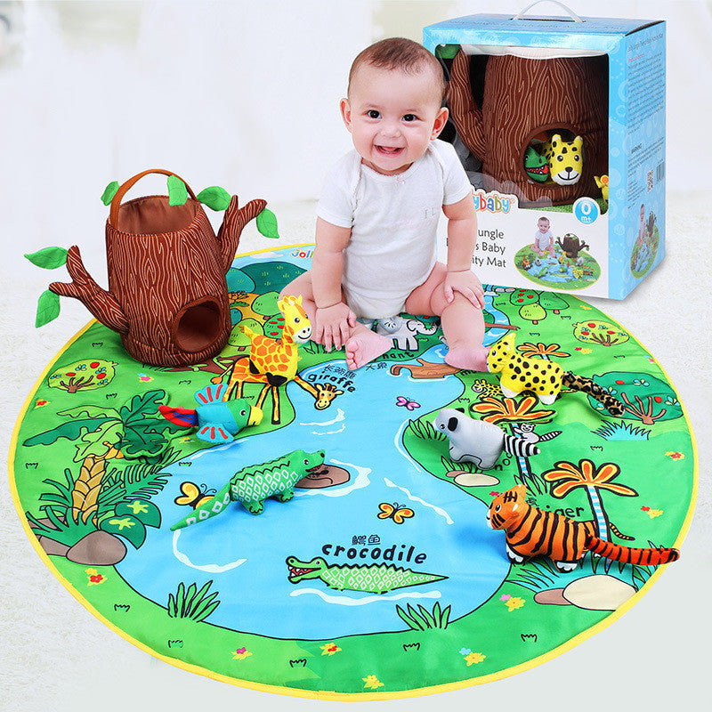 Babylekmattor Jungle och Bondgård – Utvecklande Aktivitetsmatta för Barn