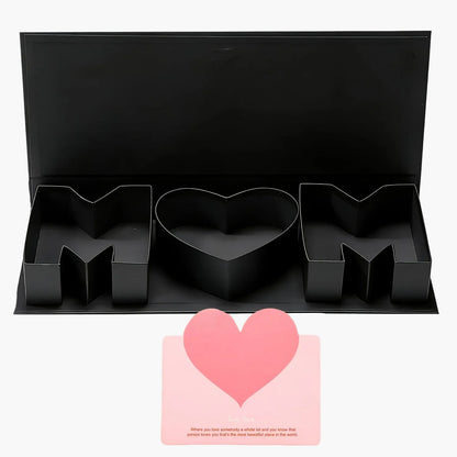 Elegant Presentationsbox för Mors Dag – Hjärtformad och Bokstavsdesign för Kvinnor, Perfekt för Presenter och Dekoration