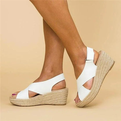 Damers ortopediska kilklack sandaler – bekväma och eleganta vardagsskor