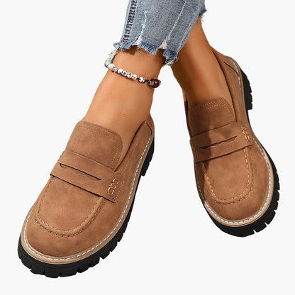 Damloafers med grov sula och modern design – Perfekta vardagsskor för stil och komfort
