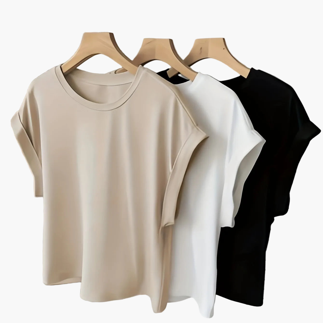 Dam T-shirt Kortärmad Modern Stil för Vardagsbruk och Avslappnad Look