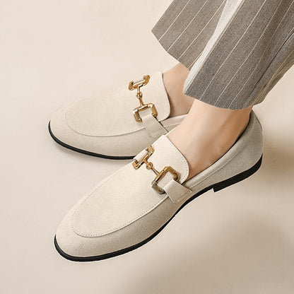 Herrloafer Klassisk Slip-On Snygg Kontorssko för Vardag och Arbete