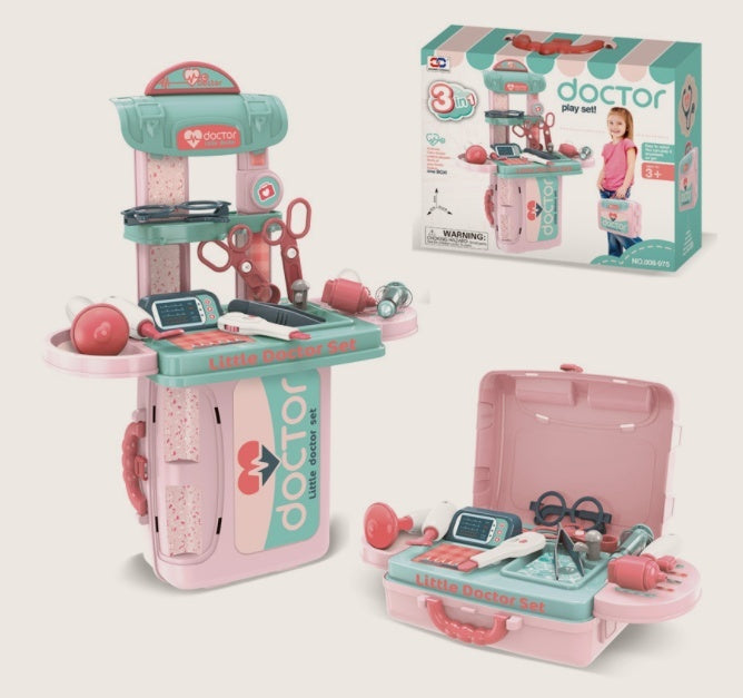 Leksakskök 3-i-1 Little Chefs Set för Barn – Kökssats och Rollspel