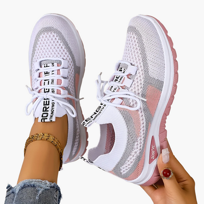 Dam Sneakers Sportiga Promenadskor Vardag Låg Modell