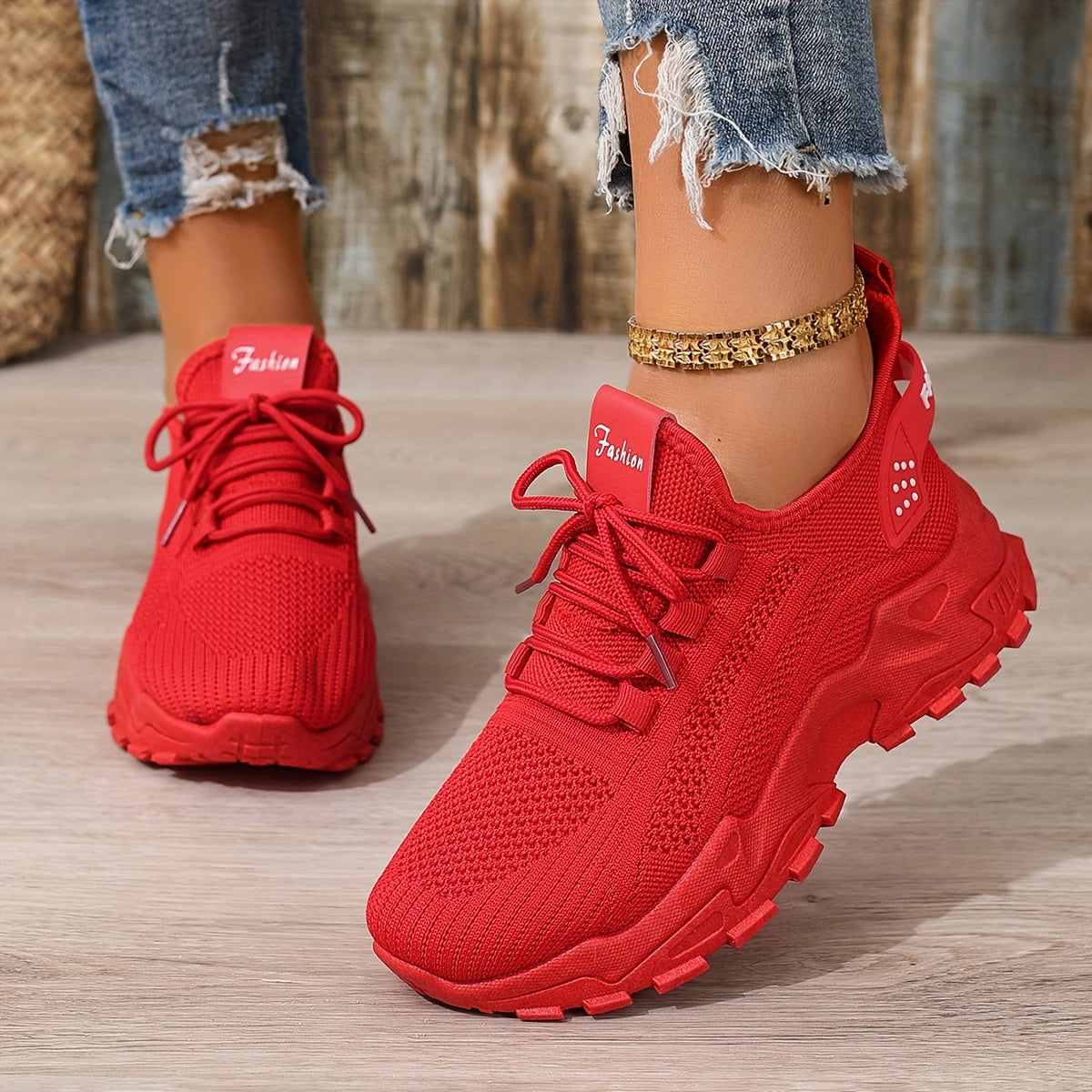 Dam Sneakers Sportig Stil Löparskor för Vardagsbruk och Träning