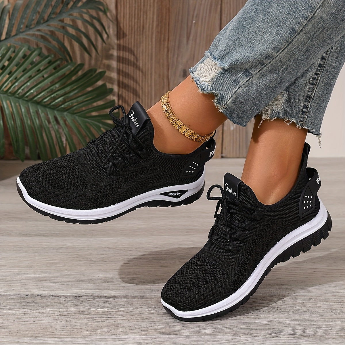 Dam Sneakers Sportiga Promenadskor Låg Modell för Vardag och Träning