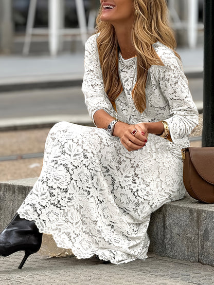 Damklänning Elegant Långärmad Bodycon Mönstrad Fest & Vardag