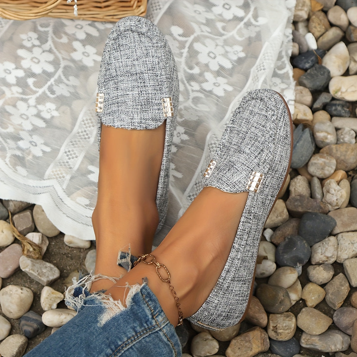 Damloafers för vardag och sommar – Elegant och avslappnad pennyloafer med modern passform