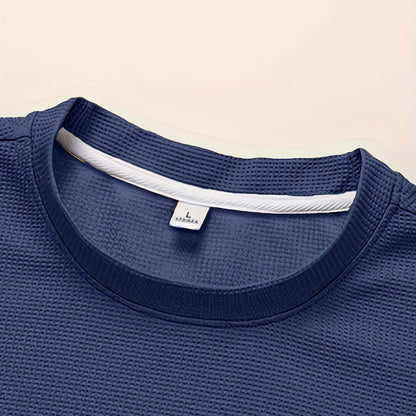 Herrset Lounge – T-shirt och Shorts, Modern Avslappnad Stil