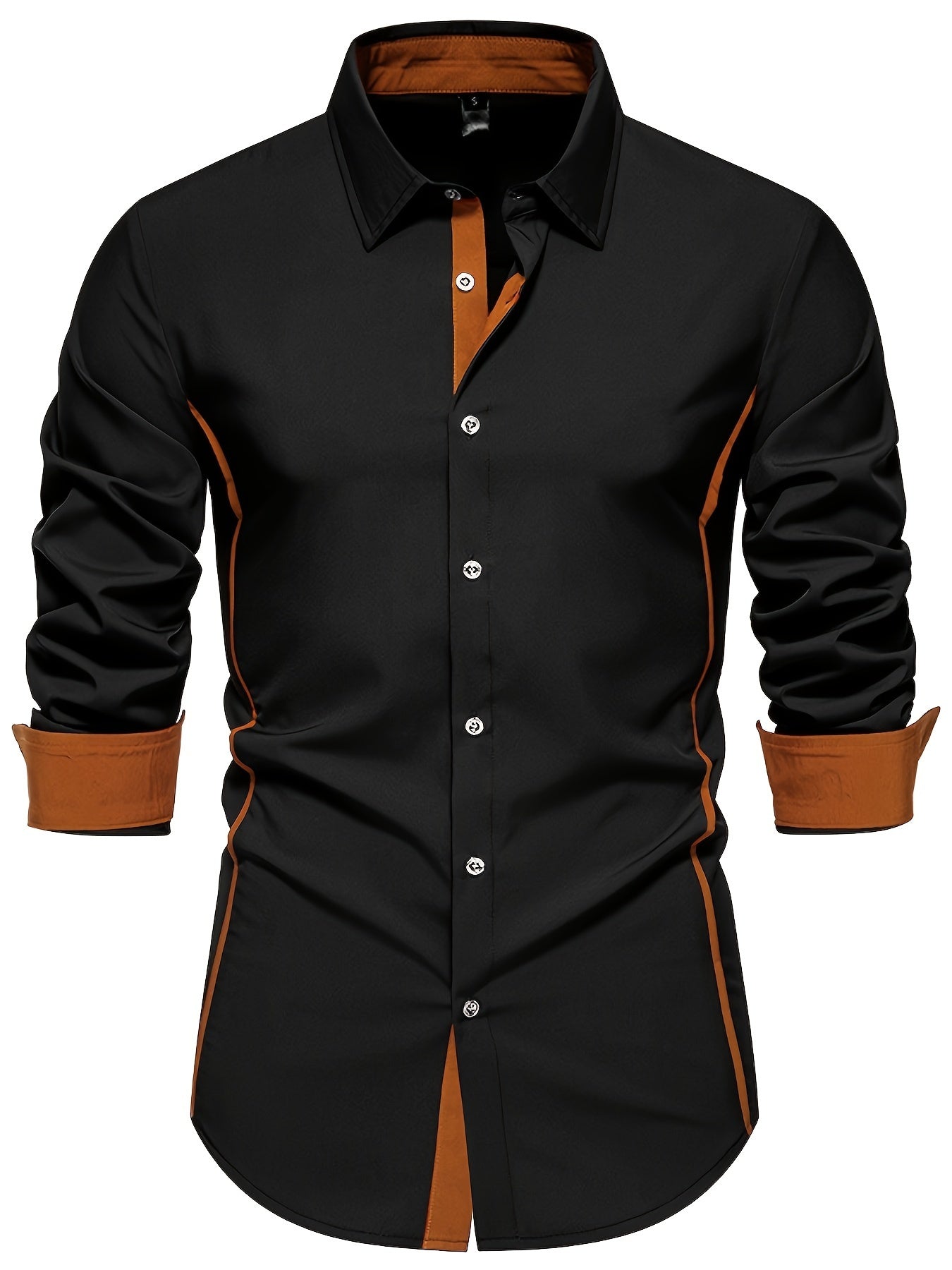 Herr Skjorta Slim Fit Elegant Design för Vardag och Fest