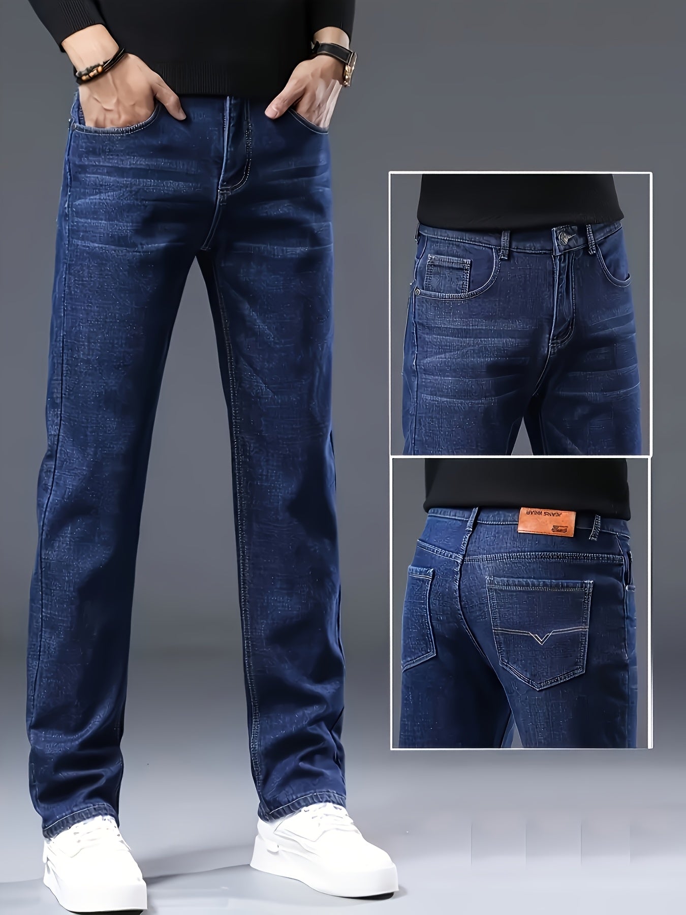 Herr Jeans Slim Fit Vardagsbyxa Modern Stil Weekend Casual