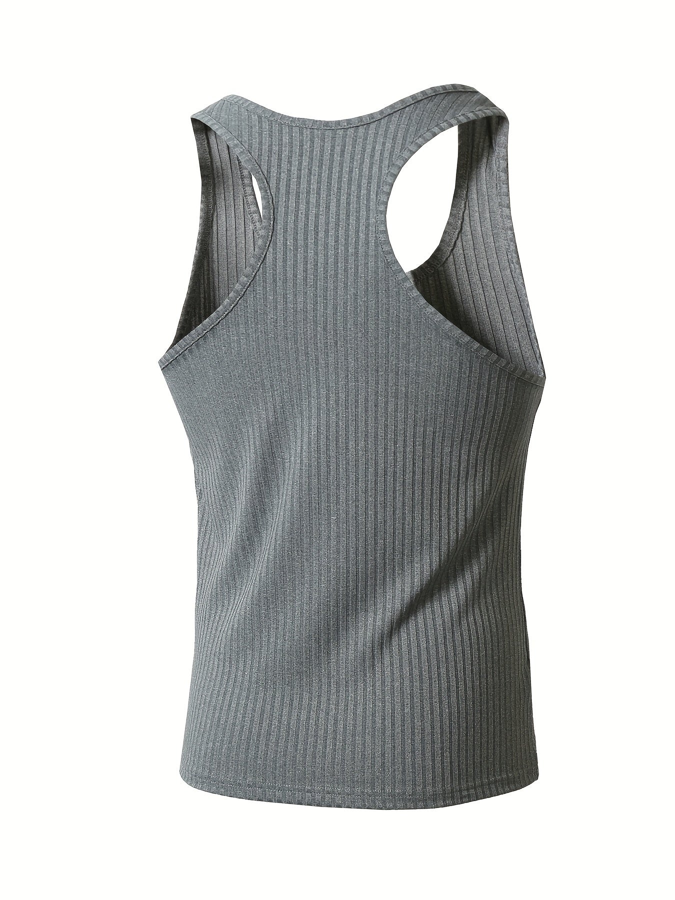 Herrlinne 3-pack Ribbad Sportig Tanktopp för Träning och Vardag
