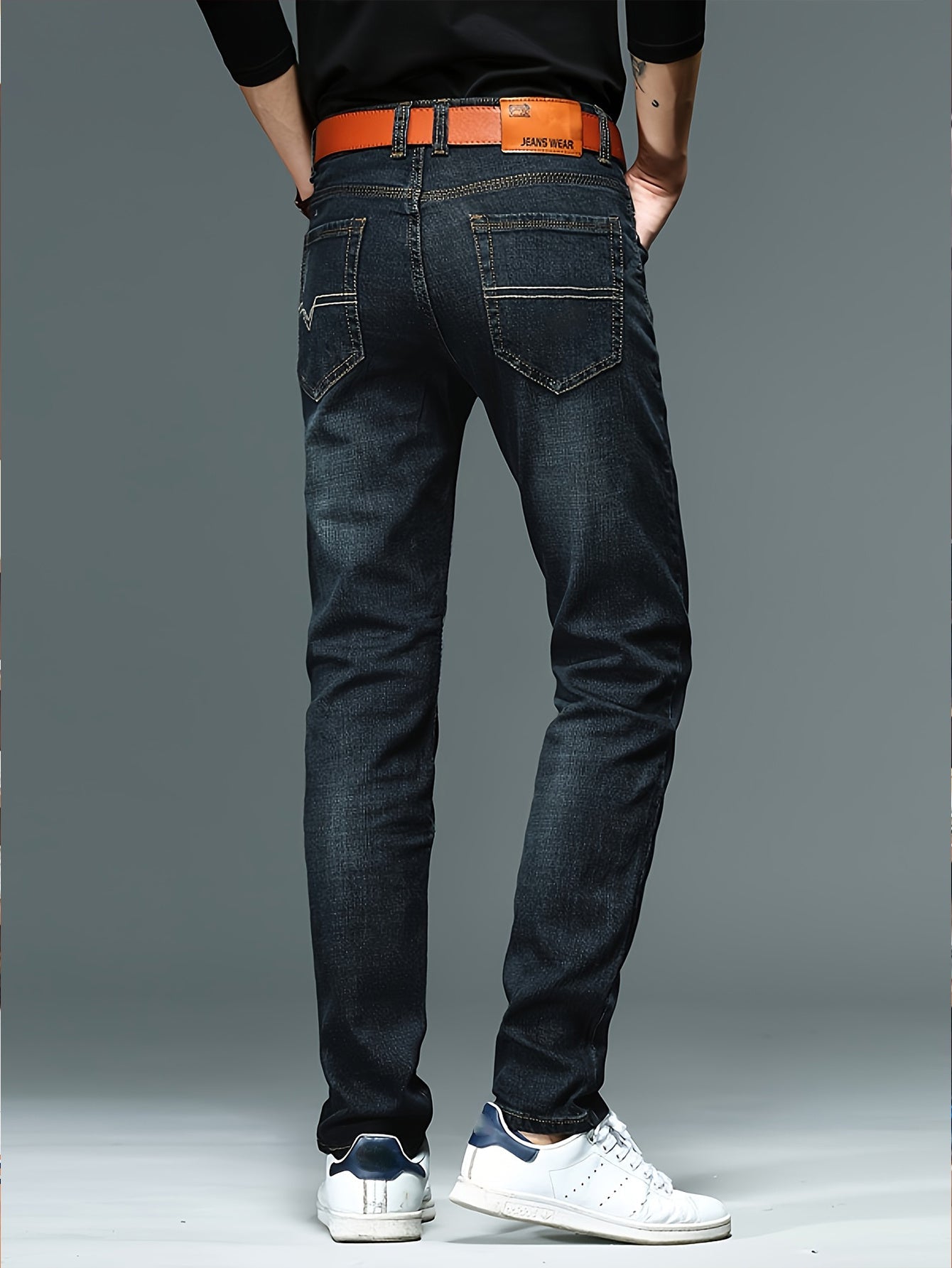 Herr Jeans Slim Fit Vardagsbyxa Modern Stil Weekend Casual