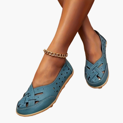 Dam Ballerinaskor Slip-on Klassiska Flats för Vardag och Sommar