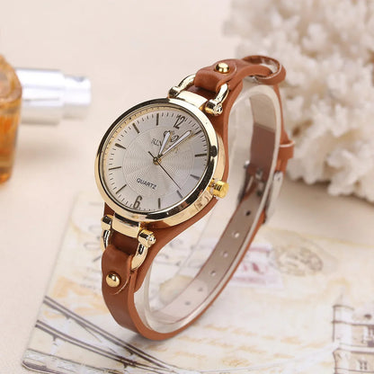 Damklocka vintage stil elegant vardagsur quartz