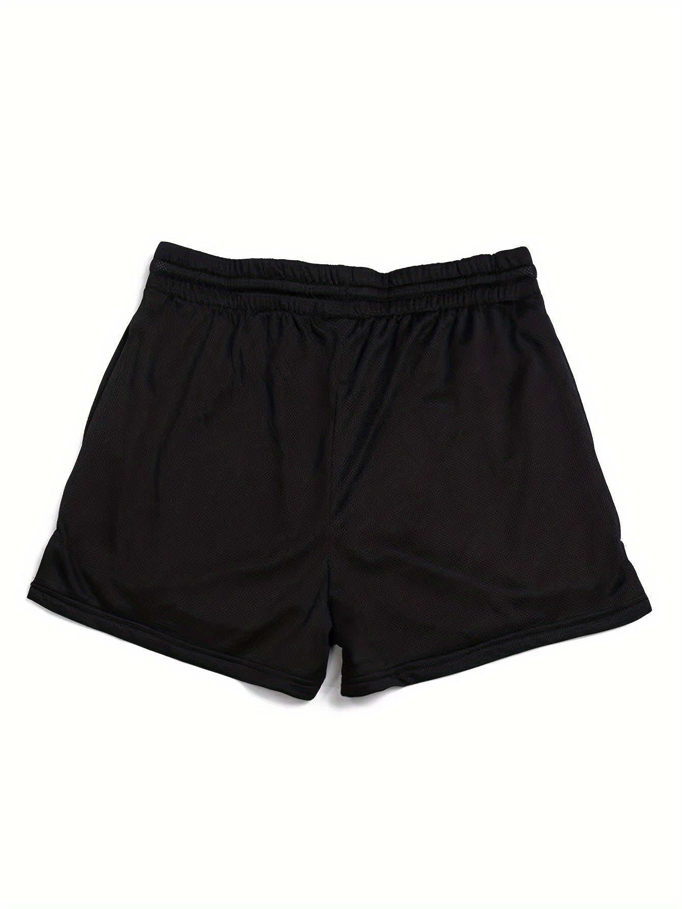 Herrar Sportiga Basketshorts med Texttryck "HIT HARD" – Trendiga Shorts för Träning och Aktiv Livsstil