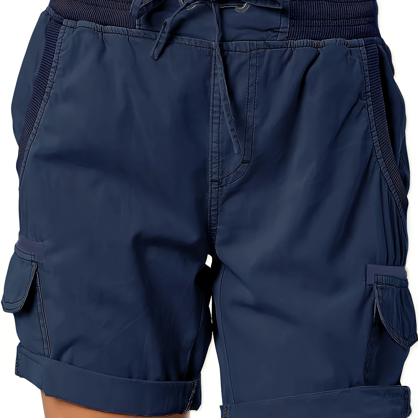 Damers avslappnade cargoshorts med knytband – perfekta för vardagsbruk och sommarutflykter