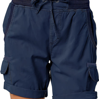 Damers avslappnade cargoshorts med knytband – perfekta för vardagsbruk och sommarutflykter