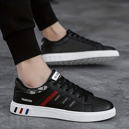 Herr Sneakers Sportiga Vardagsskor med Låg Profil - Trendig och Bekväm för Fritid och Stadsliv