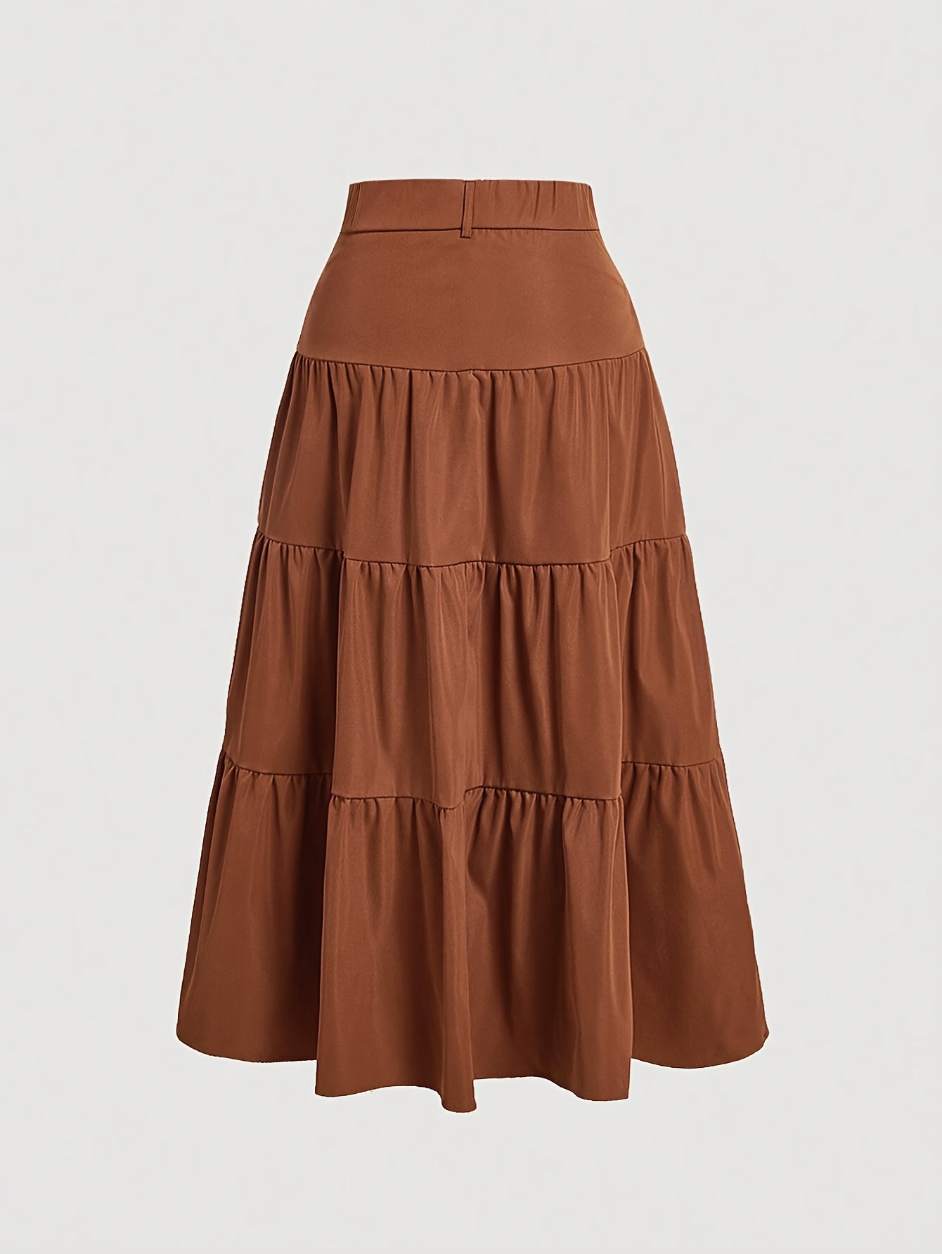 Dam Kjol A-linje Elegant Hög Midja Vår/Sommar