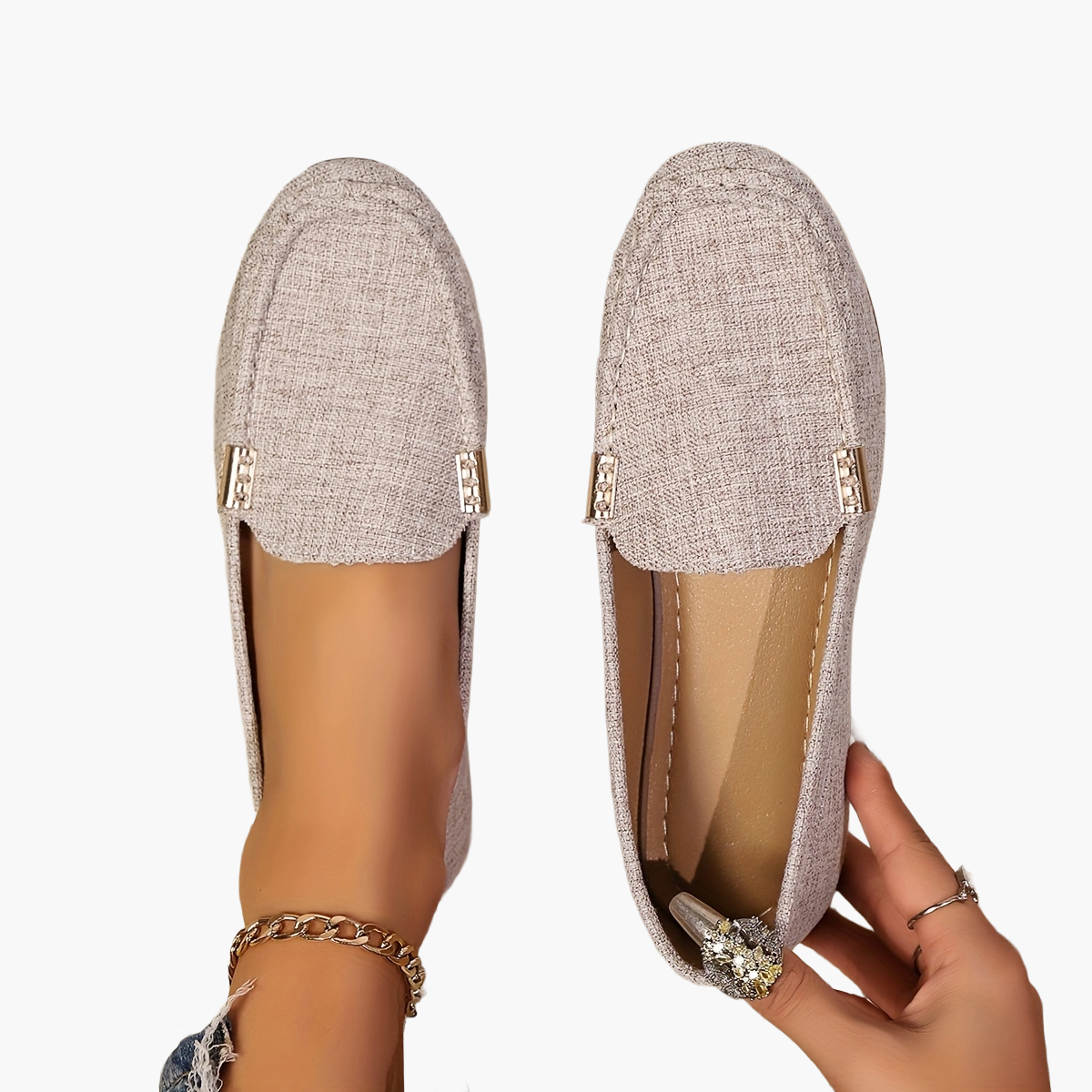 Damloafers för vardag och sommar – Elegant och avslappnad pennyloafer med modern passform