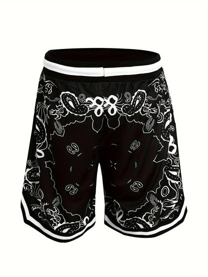 Herr Basketballshorts Streetwear Paisleymönster Sport och Fritid