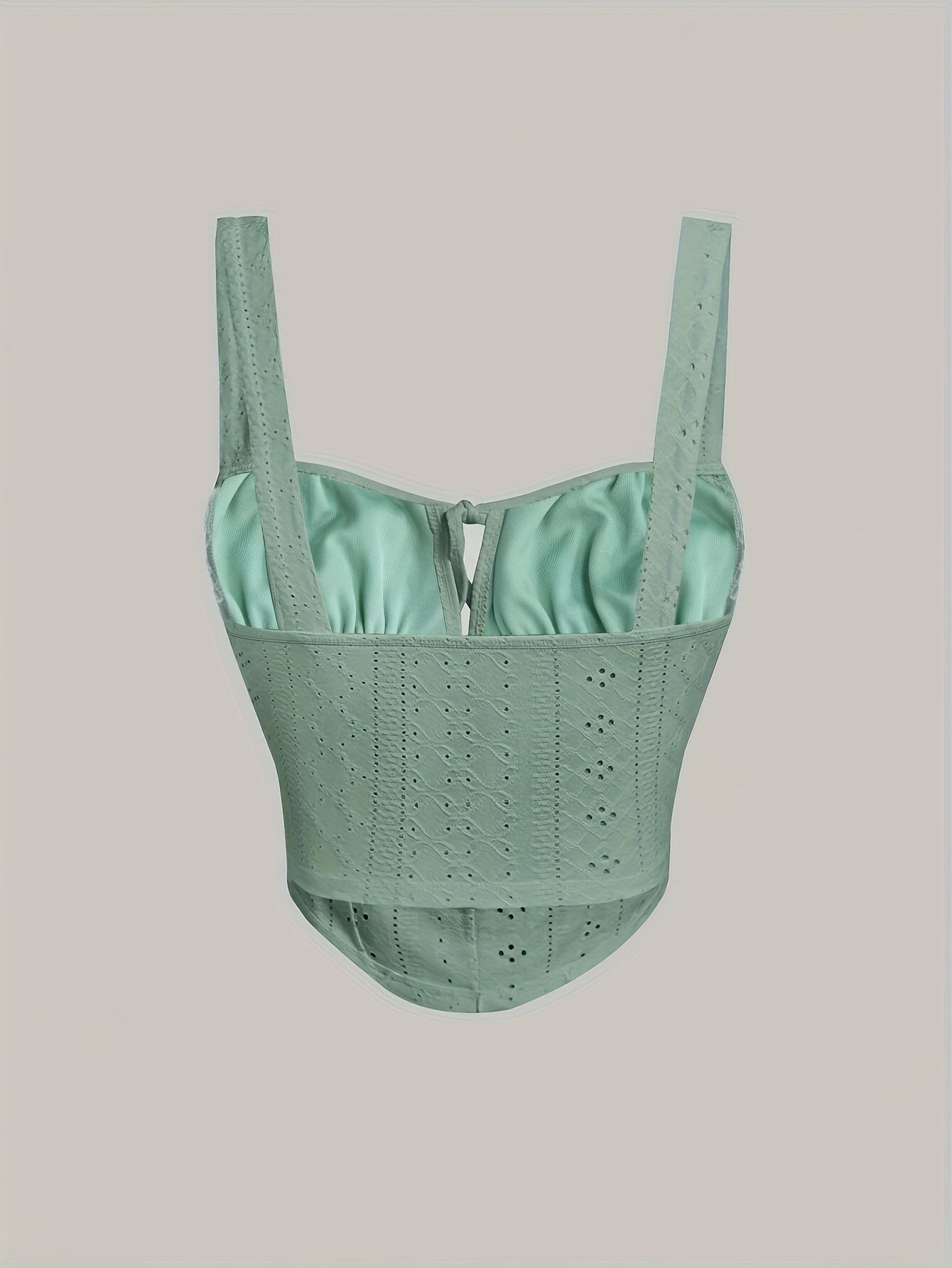 Dam Bustier Top med Knytning – Feminint och Trendigt Modeplagg för Vår och Sommar