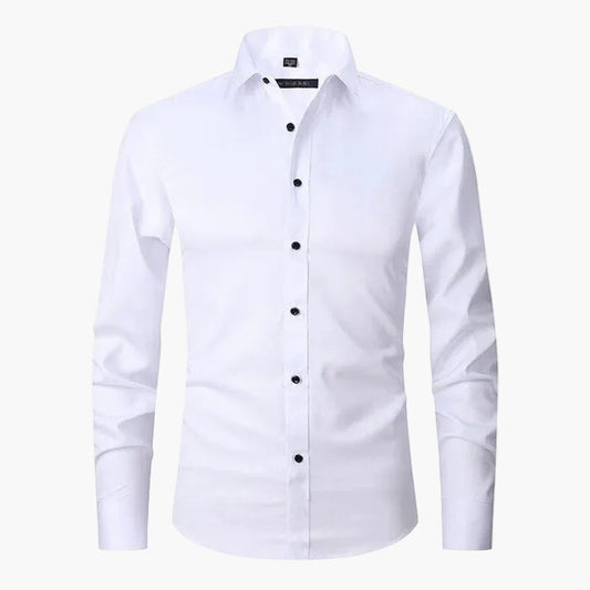 Herrskjorta Slim Fit – Business & Smart Casual, Elegant Skjorta för Arbete och Fest
