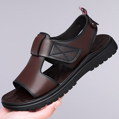 Herrsandaler med robust sula för vardag och fritid – Vintage stil