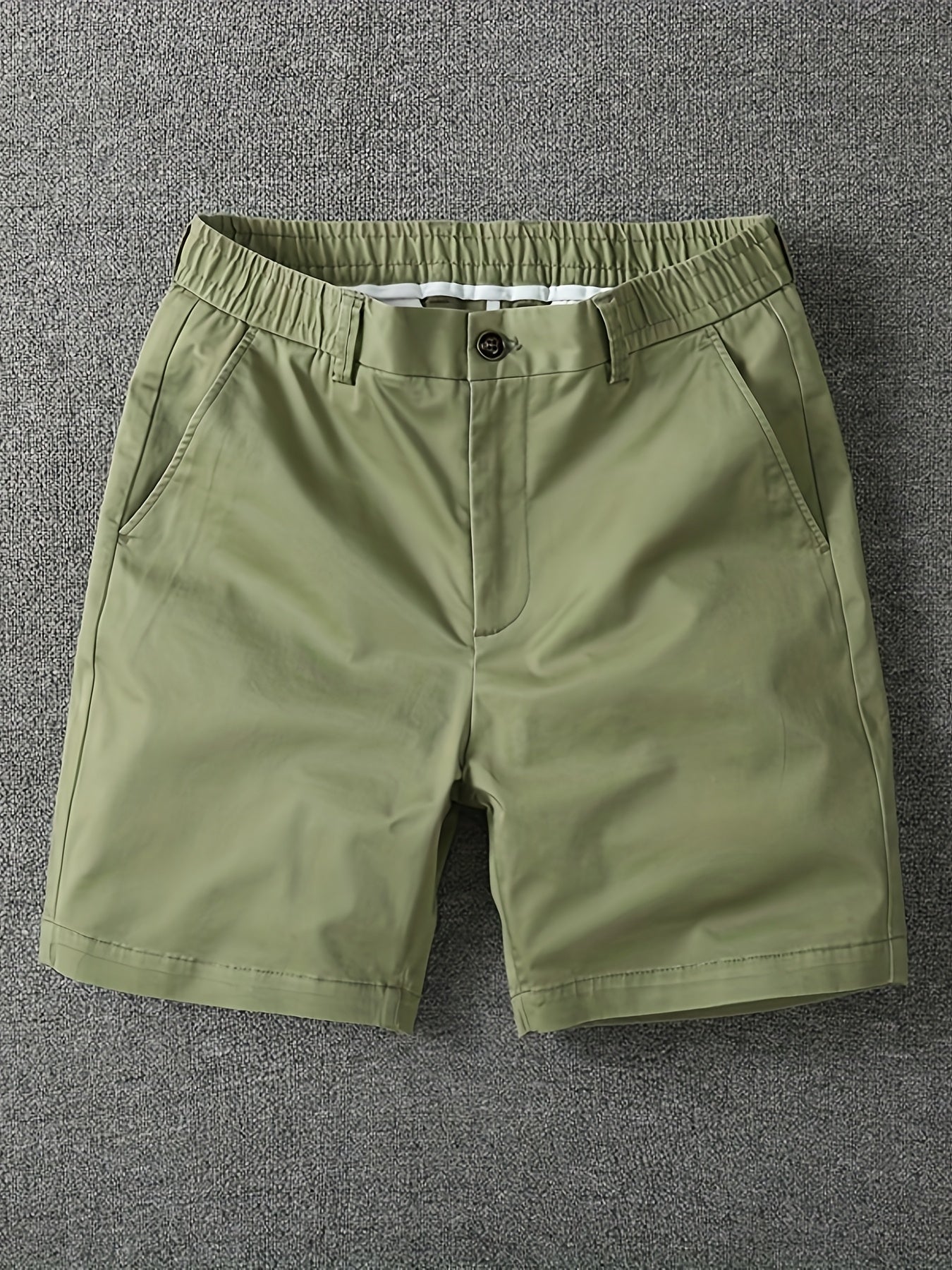 Herrarnas klassiska vardagsshorts med elastisk midja – stilrena och bekväma för fritid och stadsliv
