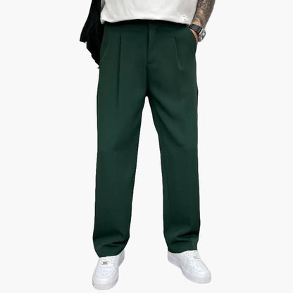 Herrbyxa Wide-Leg – Modern, Elegant och Bekväm Byxa för Vardag och Fest