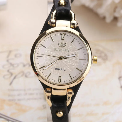 Damklocka vintage stil elegant vardagsur quartz