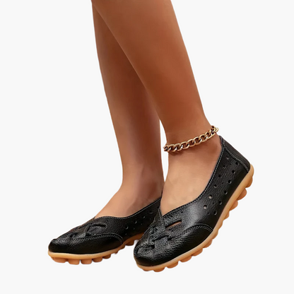Dam Ballerinaskor Slip-on Klassiska Flats för Vardag och Sommar