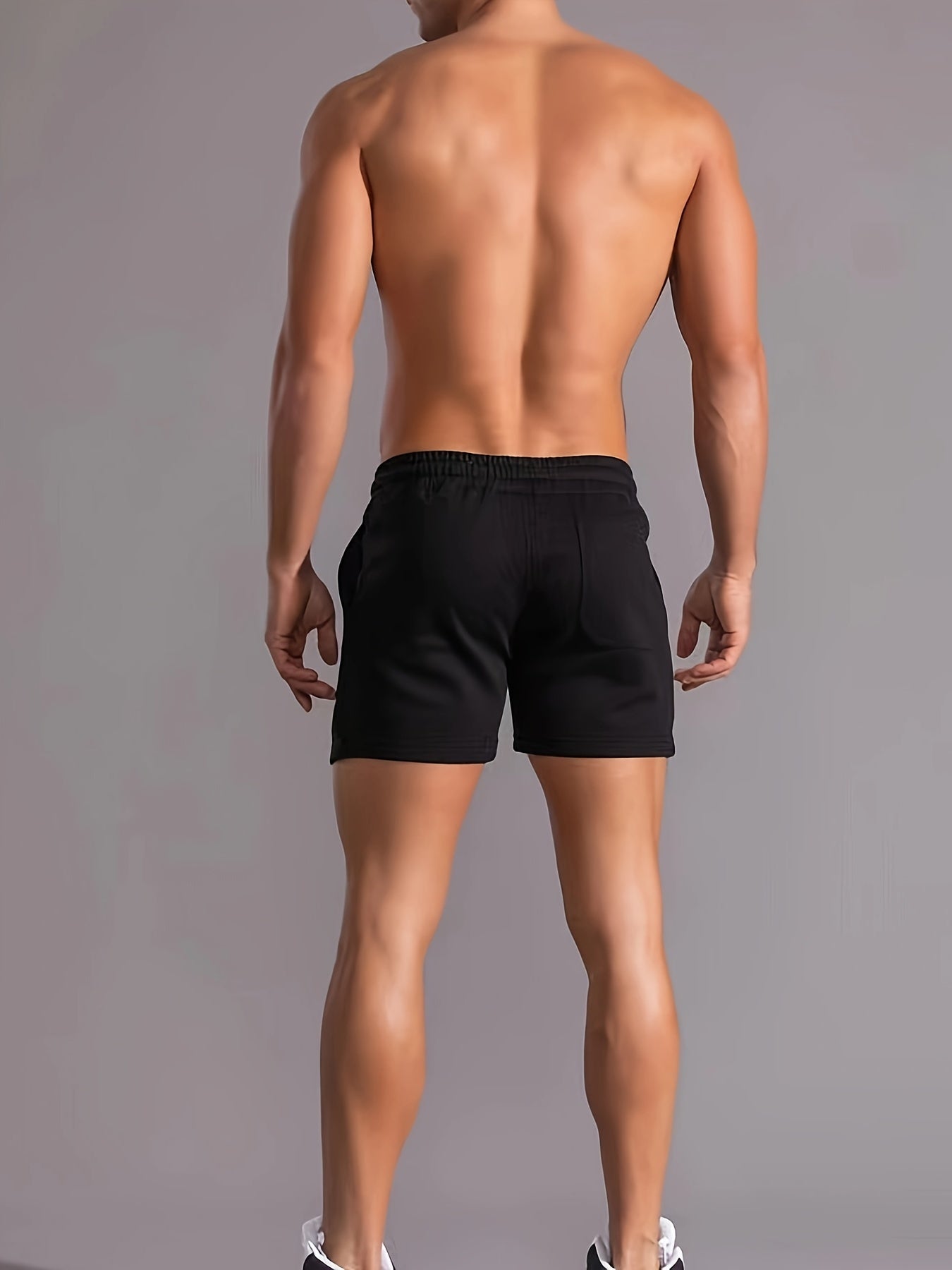 Herr Shorts Sportiga Träningsshorts med Snörning – Perfekt för Gym och Aktiv Livsstil