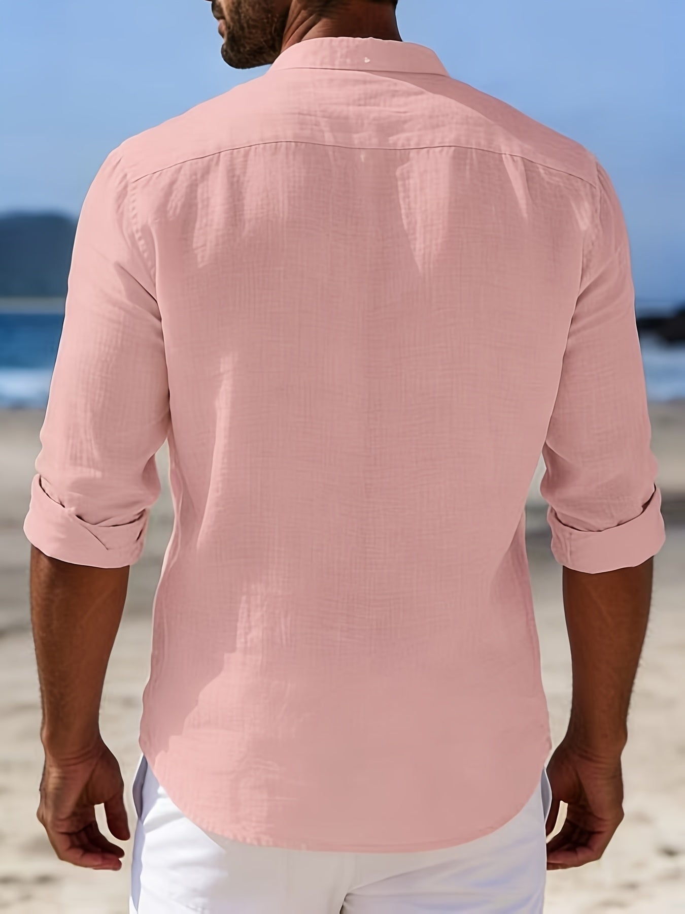 Herr Skjorta Casual Långärmad Ledig Strandstil Weekend