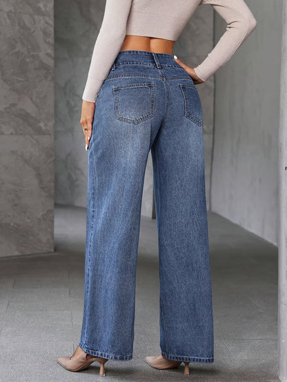 Dam Vida Byxor Hög Midja Vida Ben Casual Stil