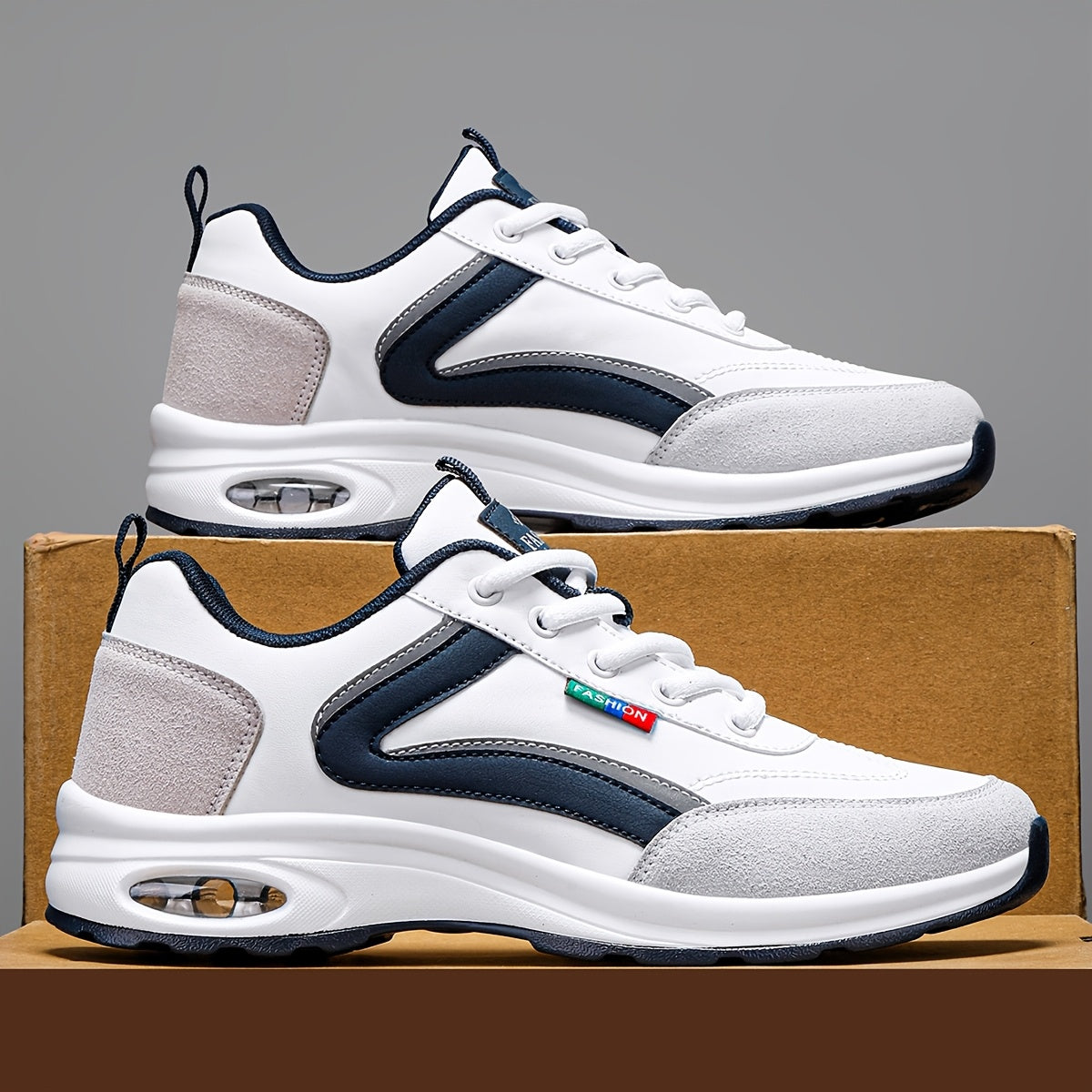 Herr Sneakers Sportiga Fritidsskor med Modern Design för Vardag och Träning