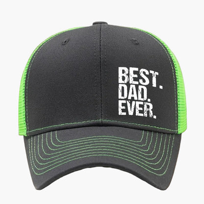 Herrkeps truckermodell med text – Best Dad Ever – Perfekt present till pappa