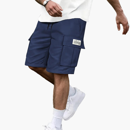 Herr Cargo Shorts Med Fickor – Avslappnad Urban Stil För Vardag och Träning