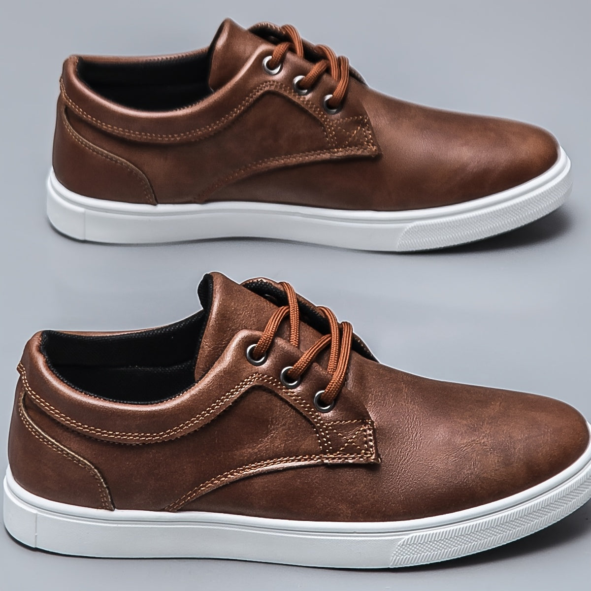 Herr Sneakers Sportiga Låga Fritidsskor med Klassisk Design för Vardag