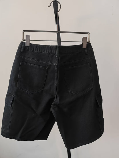 Herr Bermuda Shorts med Fickor – Avslappnad Stil för Vardagsbruk och Fritid