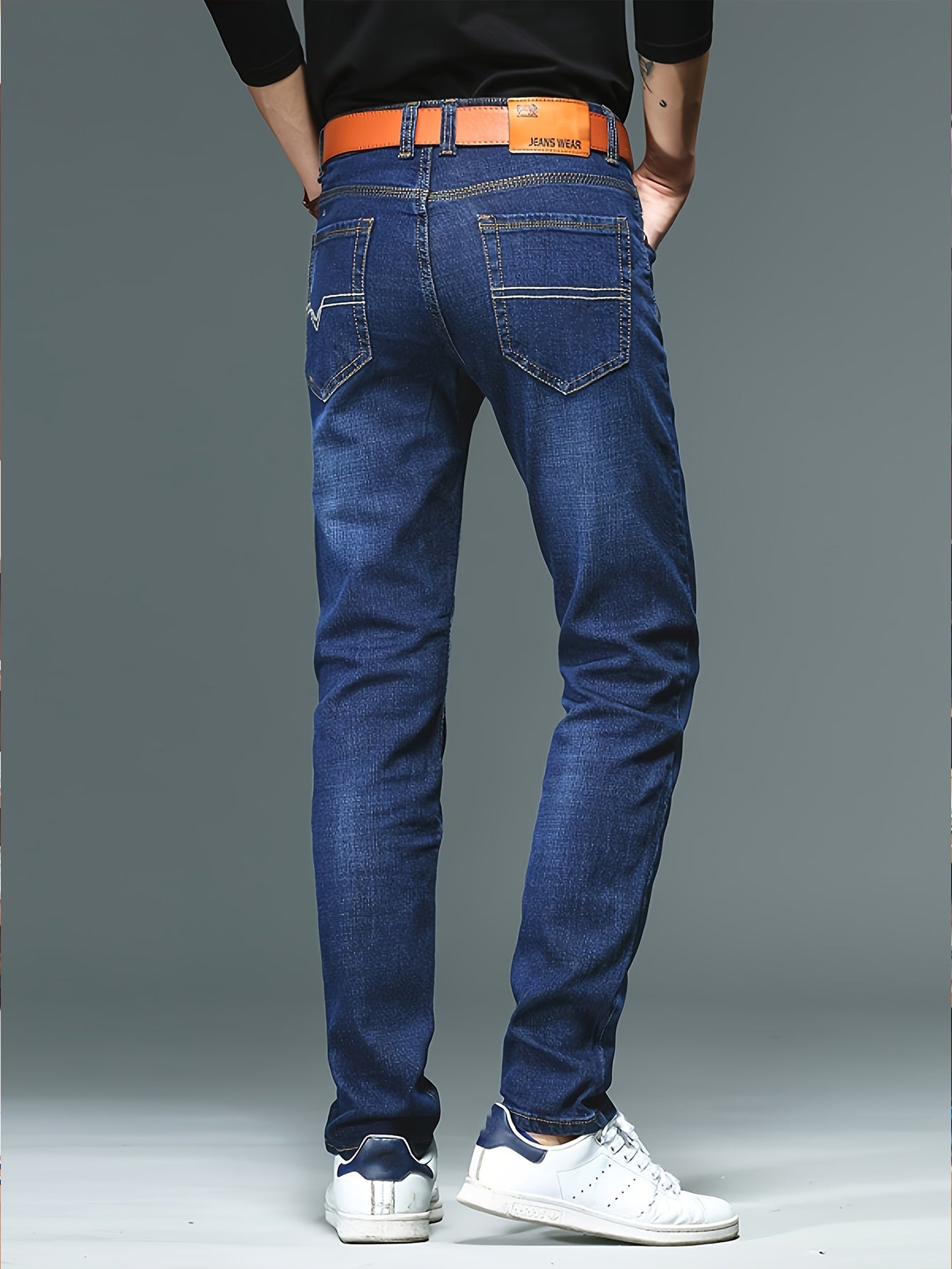 Herr Jeans Slim Fit Vardagsbyxa Modern Stil Weekend Casual